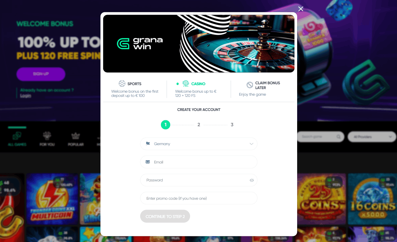 Uncrossable Rush en Granawin – Registro paso a paso
